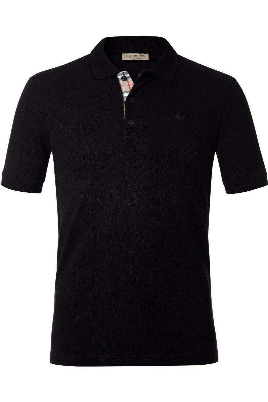 Burberry Polo Shirt In Black - Giltenergy