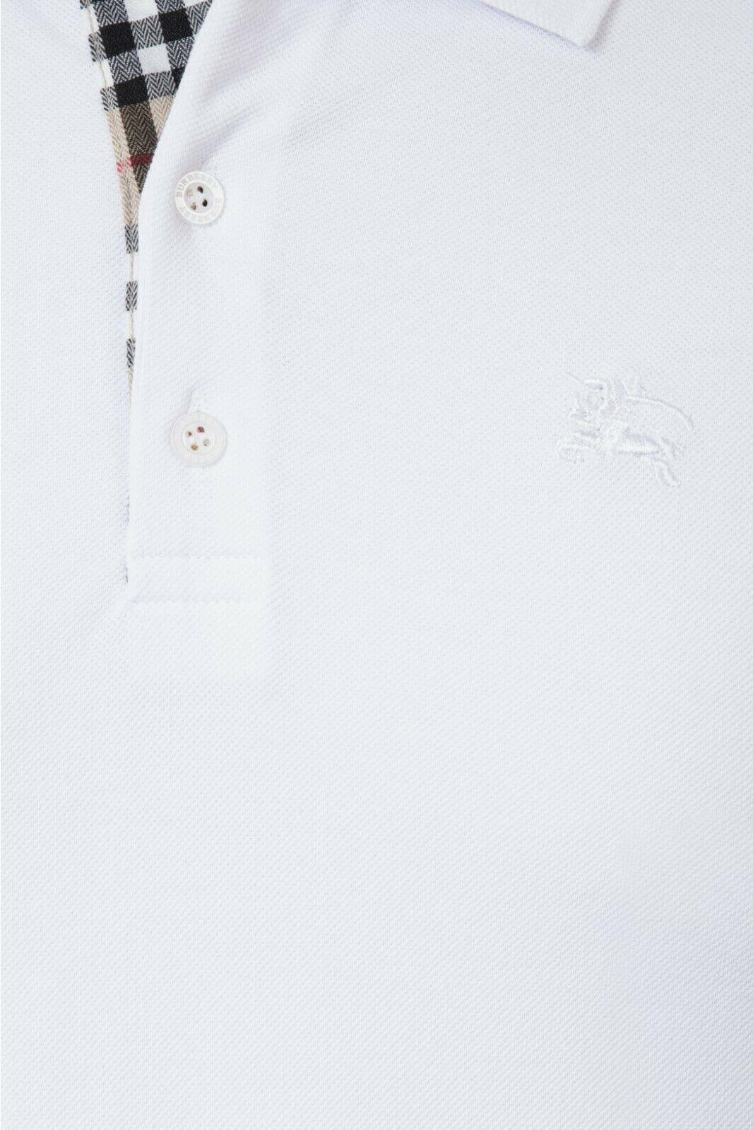 Burberry Polo Shirt In White - Giltenergy