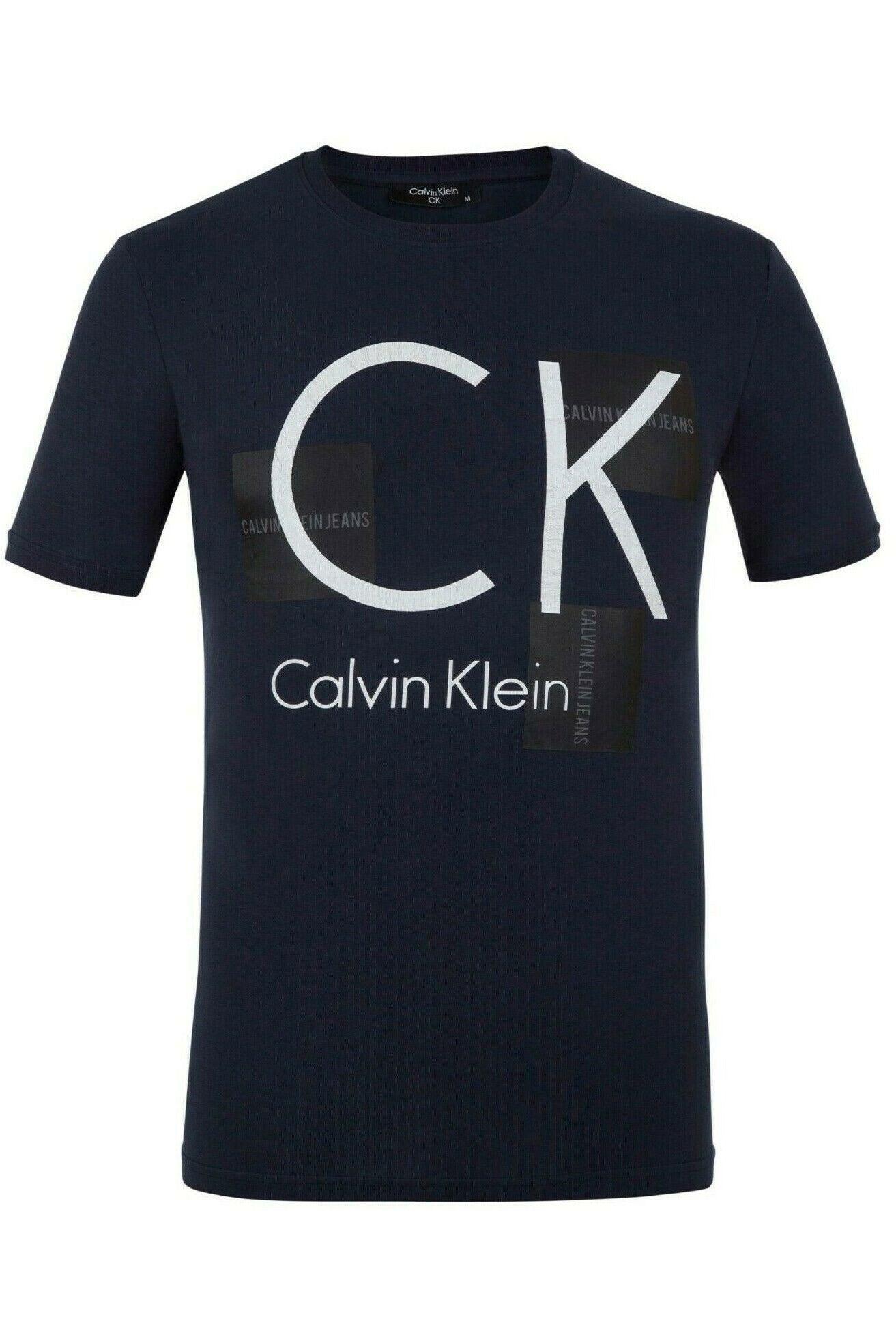 Calvin Klein T-Shirt In Navy - Giltenergy