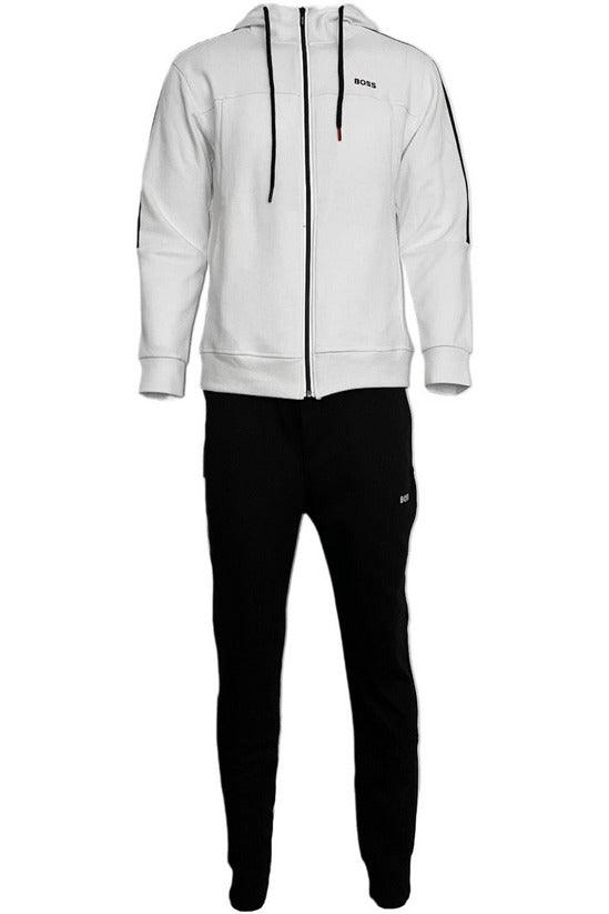 Hugo boss tracksuit 2025 black and white