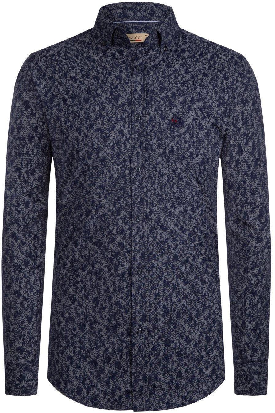 Gucci Men's Casual Shirt In Blue