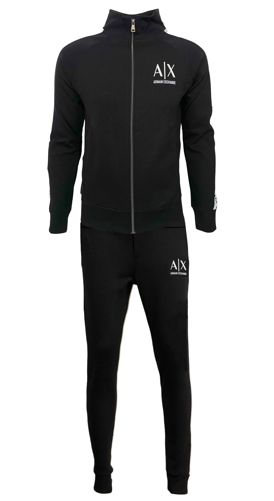 Armani Exchange Men Black Tracksuit 100% Cotton