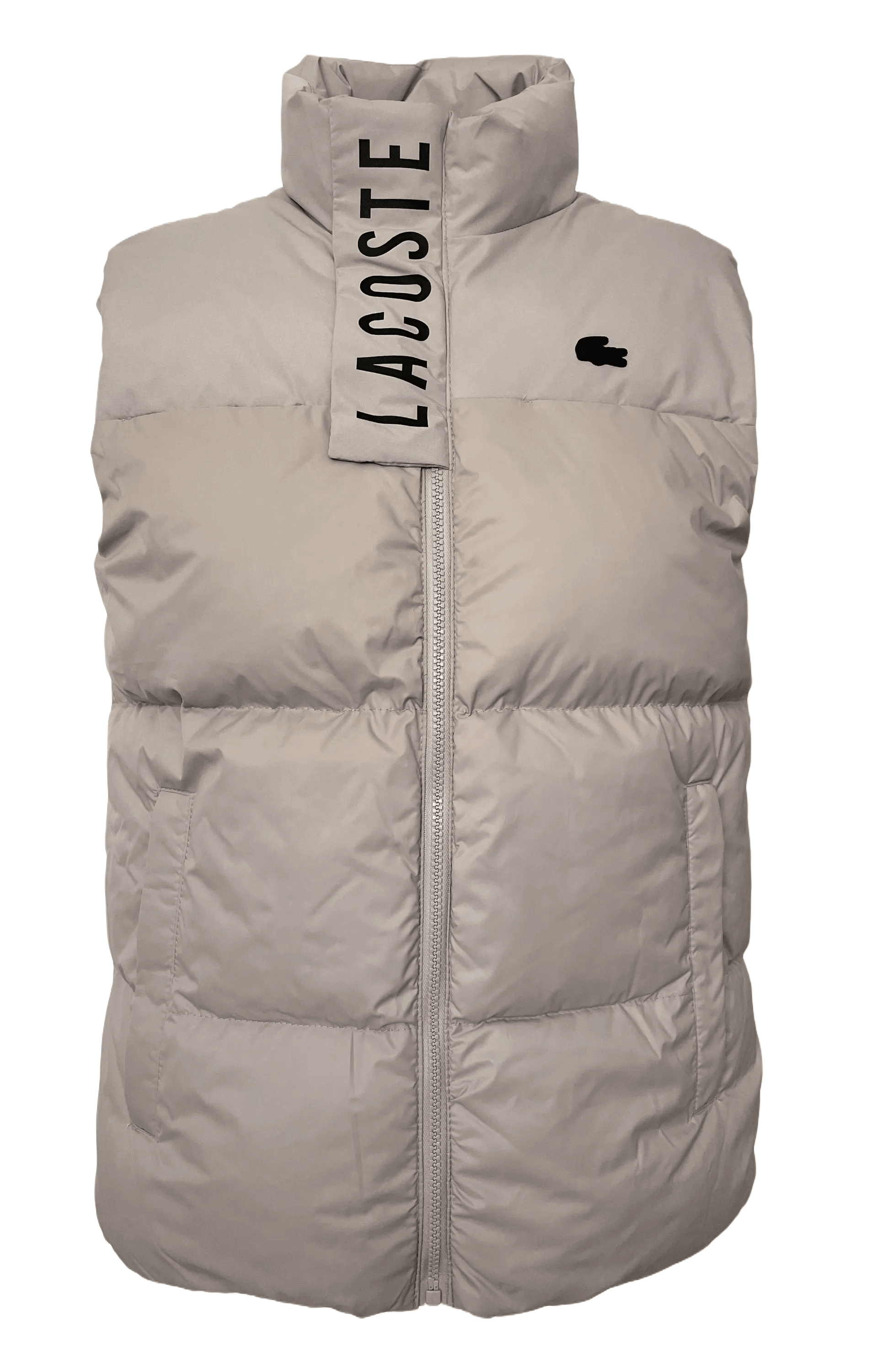 Lacoste Men Body Warmer In Beige - Giltenergy