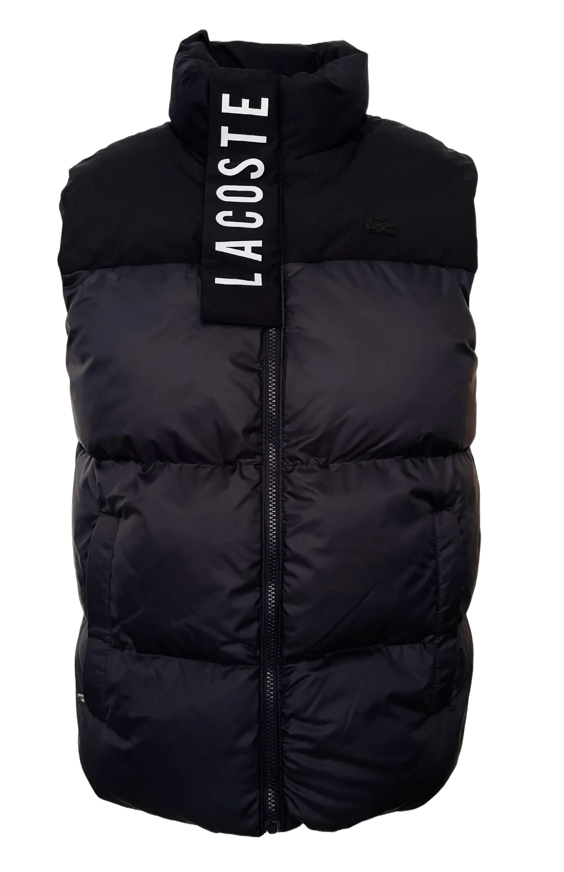 Lacoste Men Body Warmer Vest In Navy