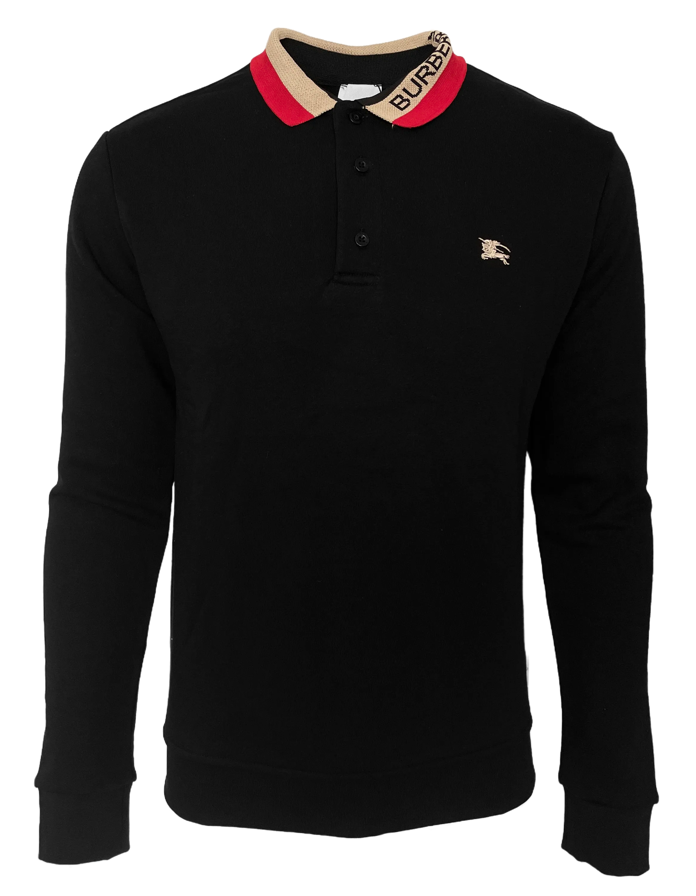 Burberry Long-sleeve Cotton Polo Shirt