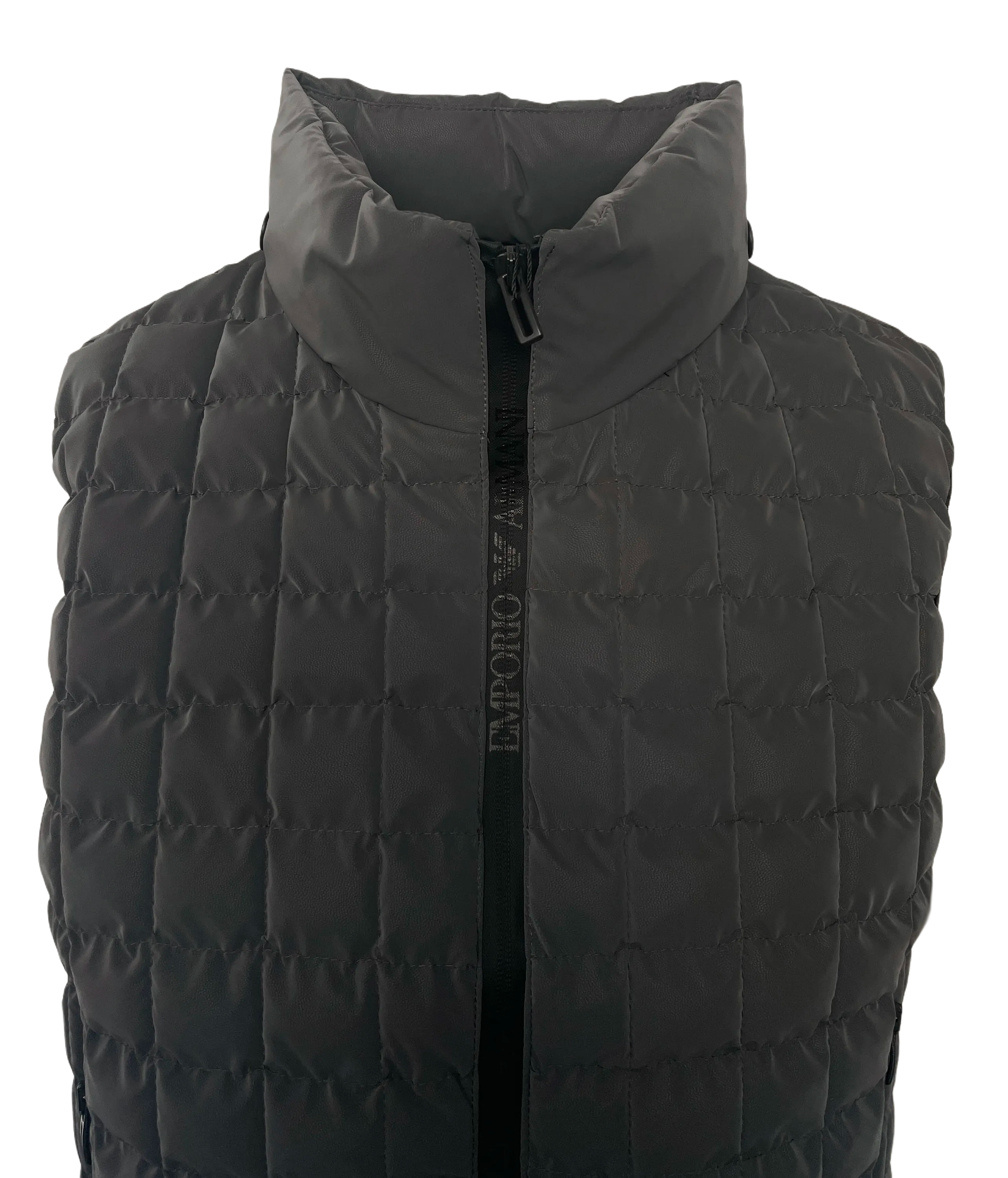 Emporio Armani Men Body Warmer Vest In Grey