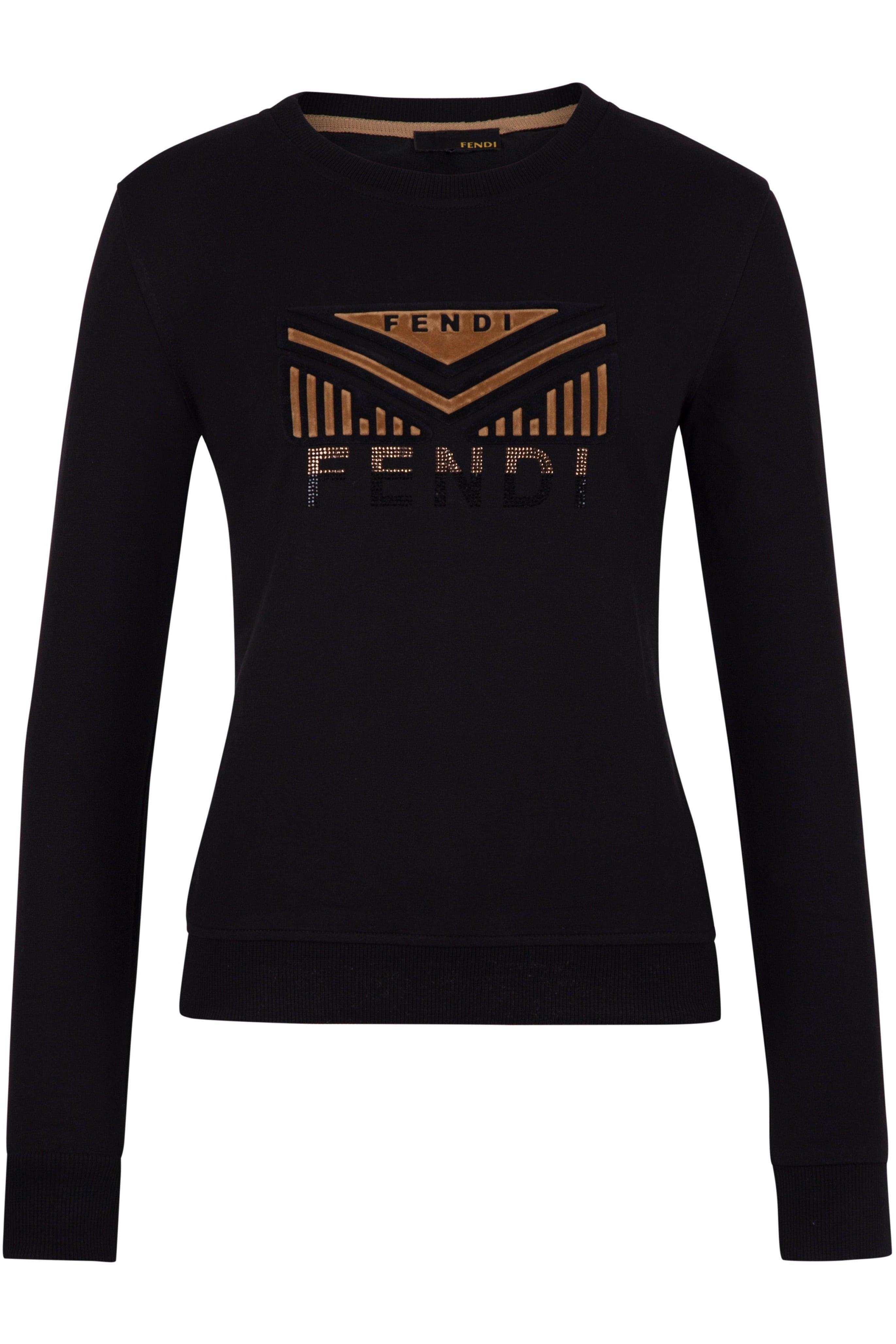 Fendi Women Brown Top T Shirt Material: Cotton