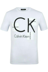 Calvin Klein White Men's T-Shirt 100% Cotton