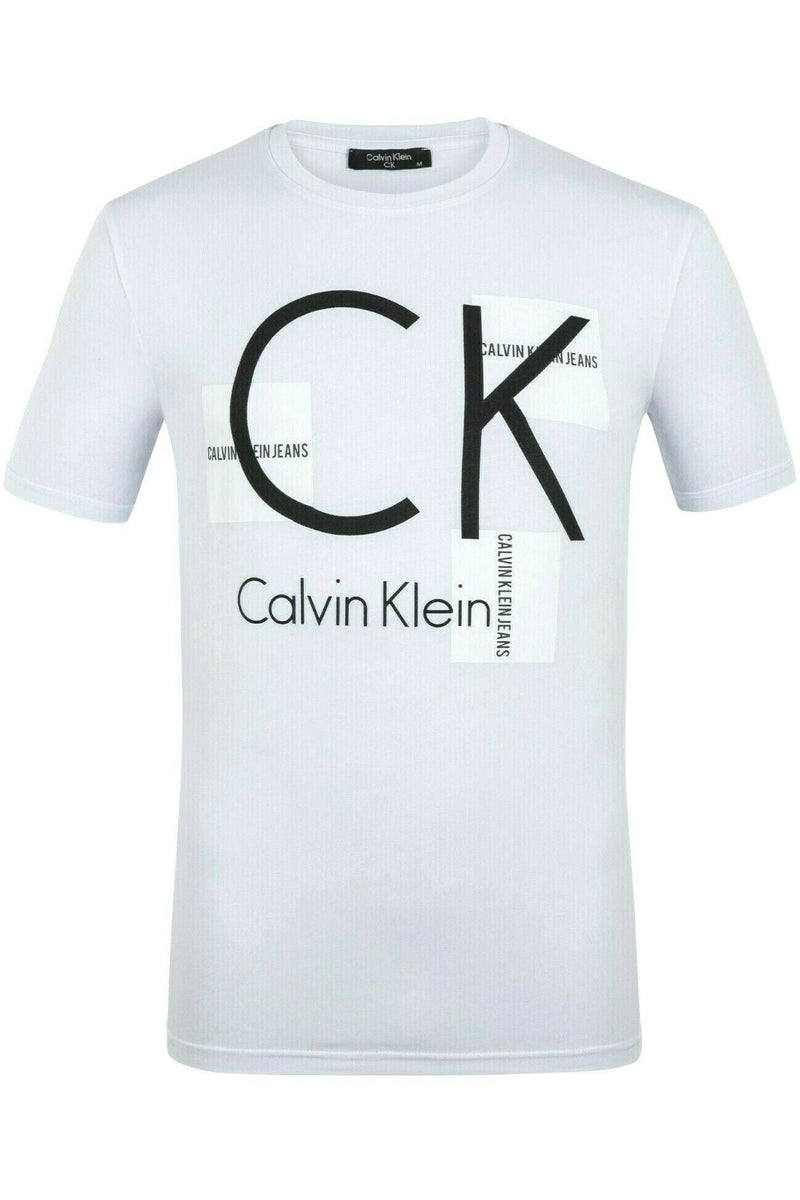 Calvin Klein White Men's T-Shirt 100% Cotton