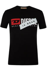 Diesel Men's T-Shirt Color Black Material Cotton