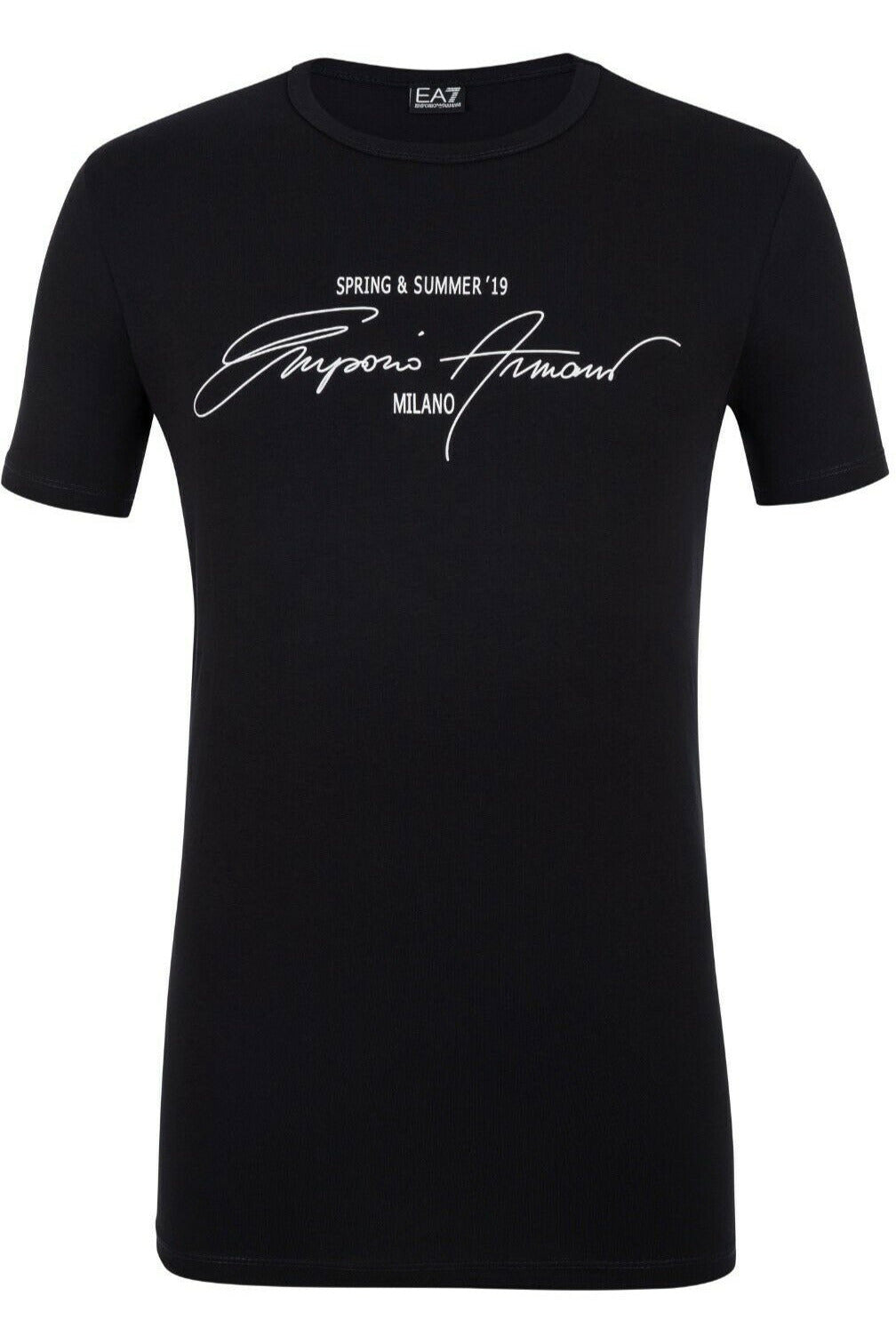 Emporio Armani EA7 Men T-Shirt Color Black Material Cotton