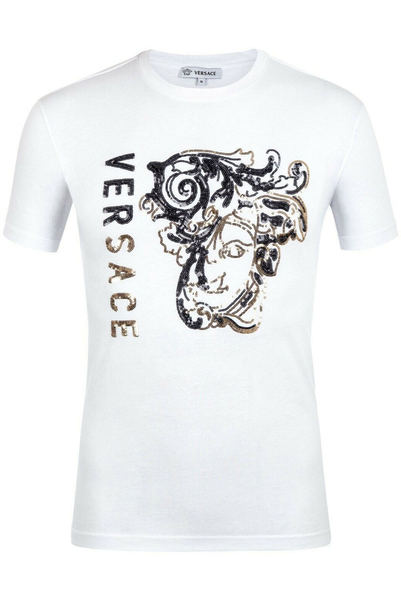Versace T-Shirt Color White Material Cotton