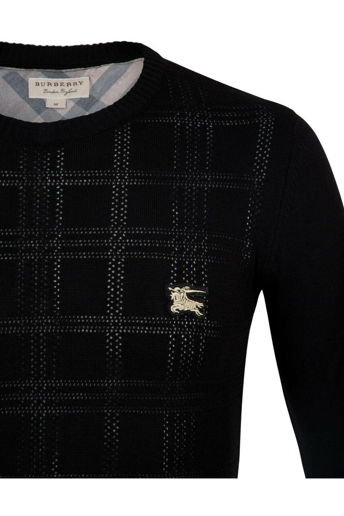 Burberry sweater mens black online