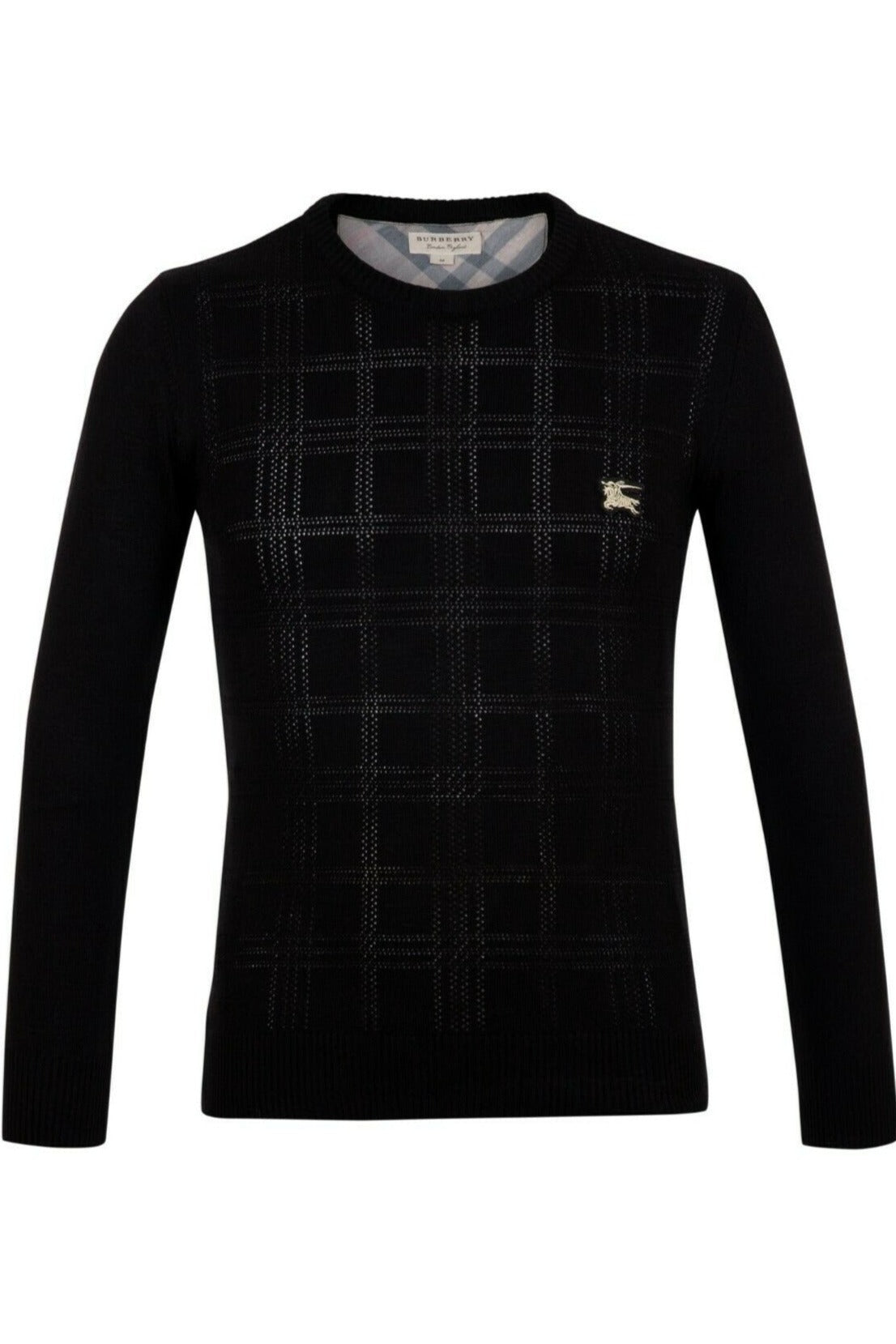 Burberry Black  Jumper Pullover Sweater Slim Fit Size !