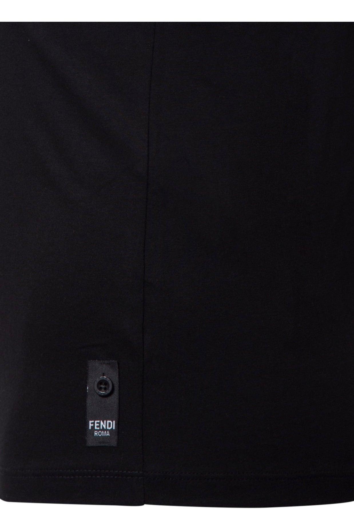 Fendi Men's T Shirt In Black Fendi Men's T Shirt In Black