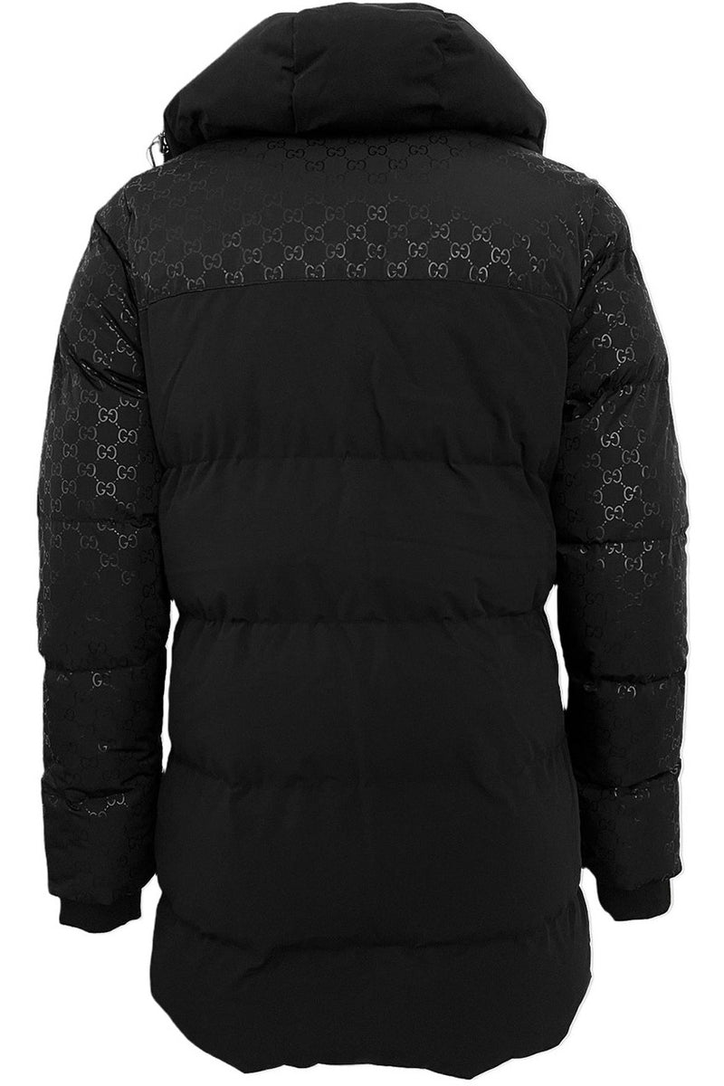 Gucci Long Puffer Jacket In Black