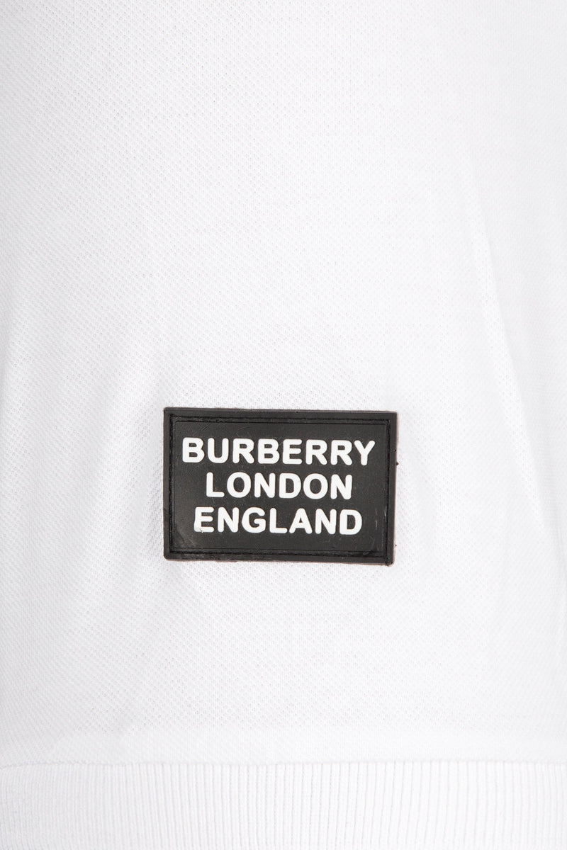 Burberry White Polo Shirt