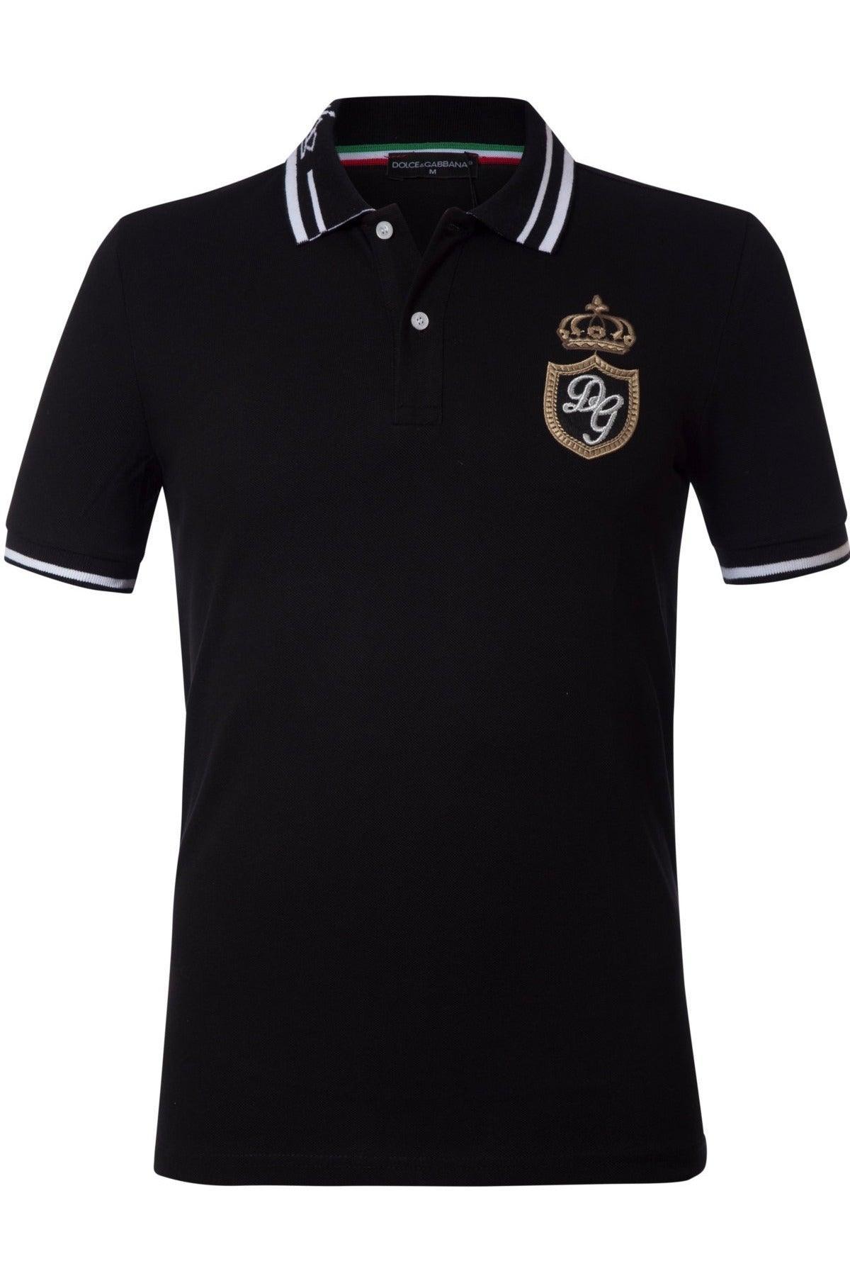 Dolce&Gabbana Men's Polo Shirt In Black